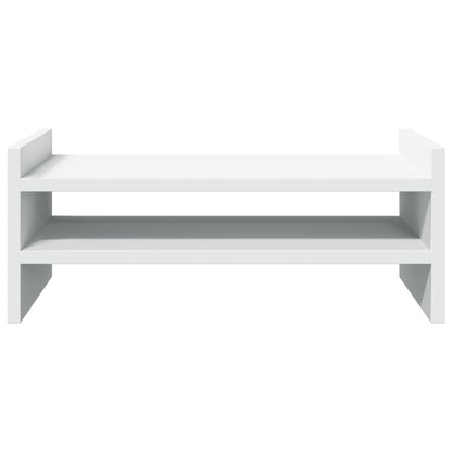 Monitor Stand White 50x27x20 cm Engineered Wood