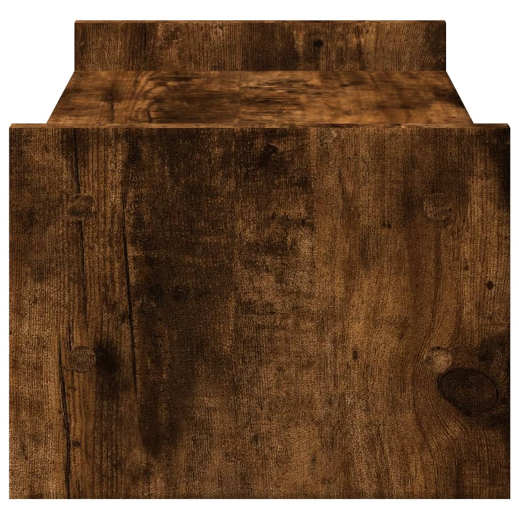 Monitor Stand Smoked Oak 50x27x20 cm Engineered Wood