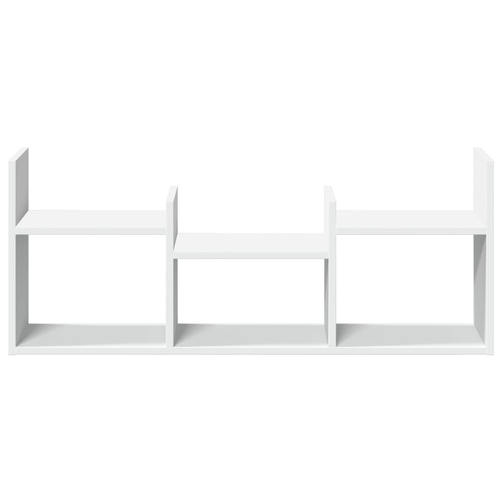 Wall Cabinet 100x18x40 cm White Engineered Wood