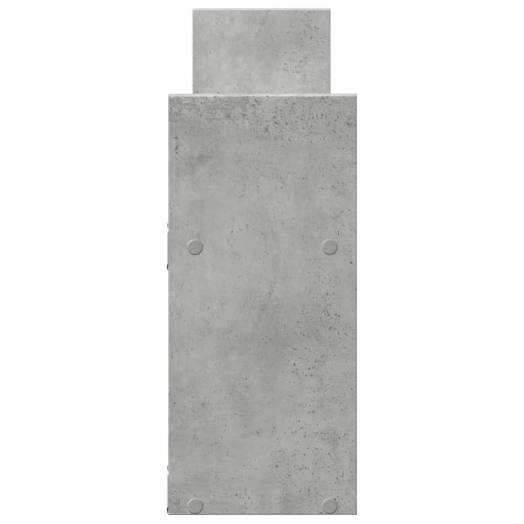 Wall Cabinet 100x18x40 cm Concrete Grey Engineered Wood