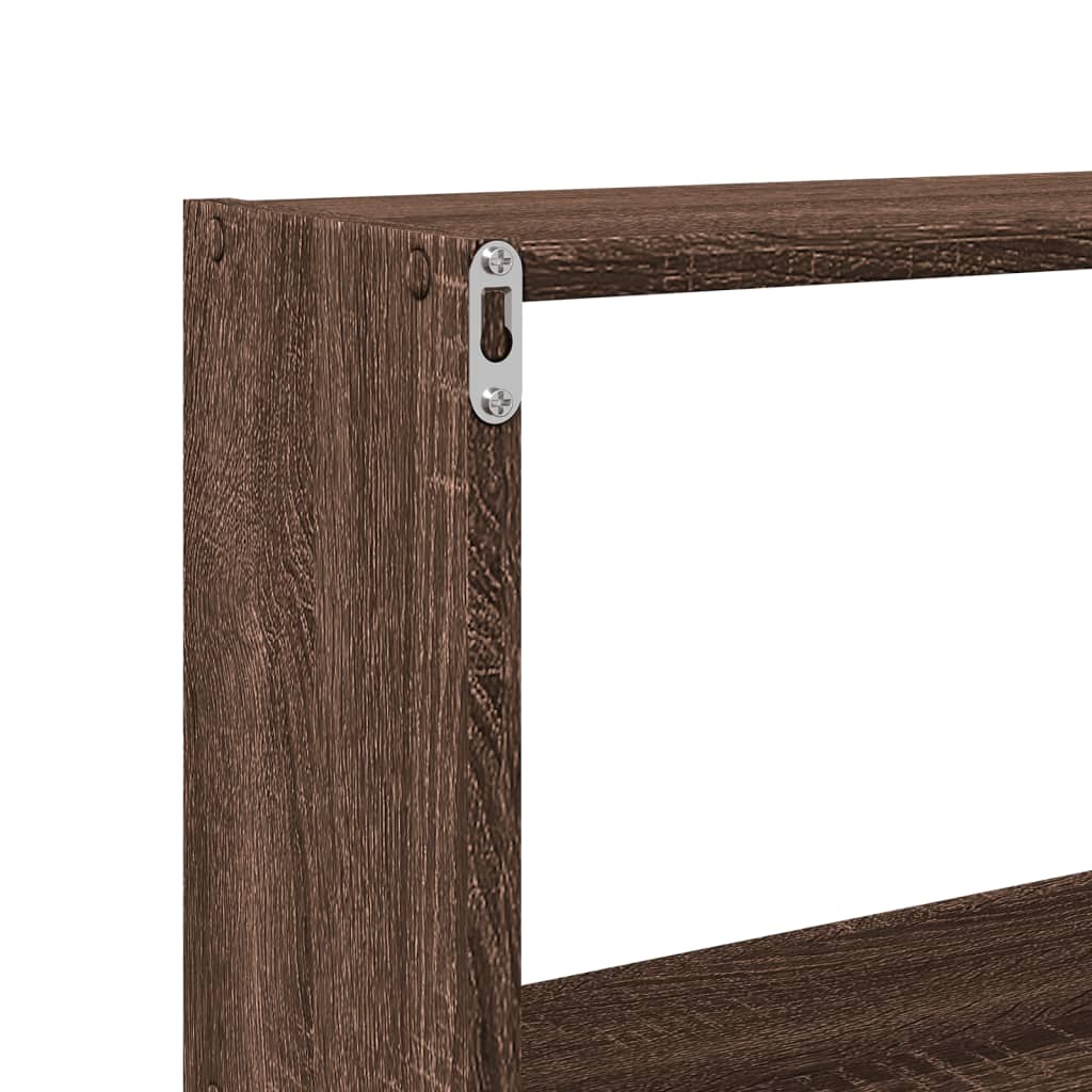 Wall Cabinet 158x18x53 cm Brown Oak Engineered Wood