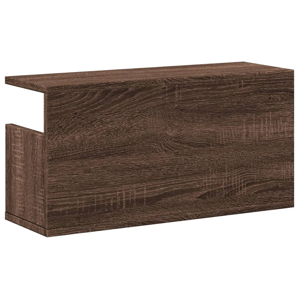 Wall Cabinet 60x20x30 cm Brown Oak Engineered Wood