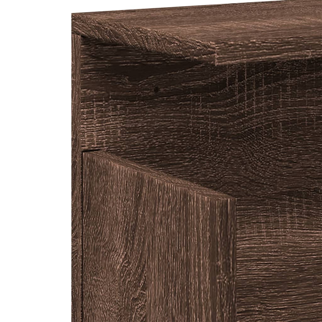 Wall Cabinet 60x20x30 cm Brown Oak Engineered Wood