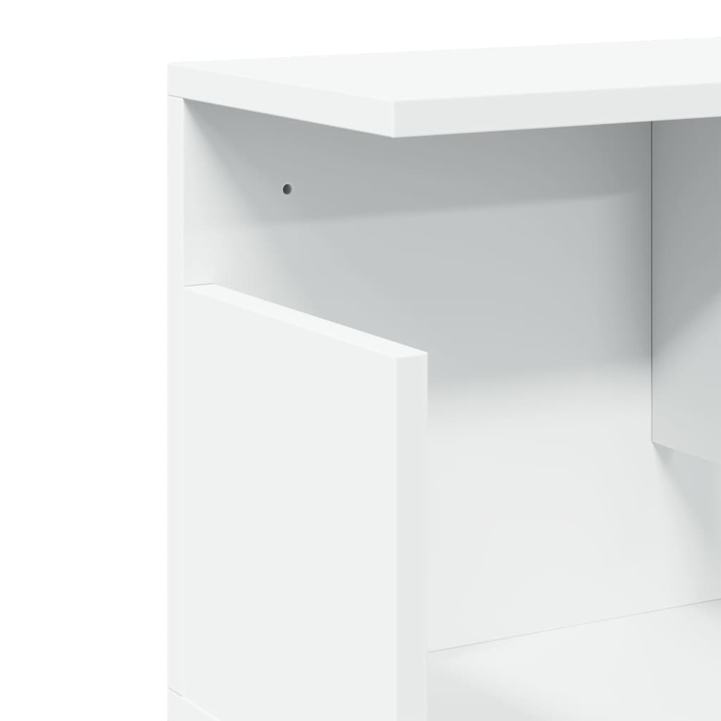 Wall Cabinet 80x20x30 cm White Engineered Wood