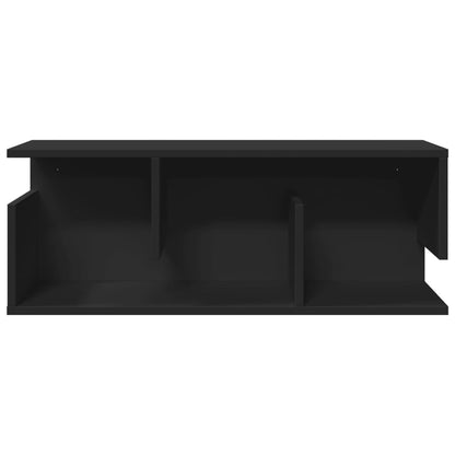 Wall Cabinet 80x20x30 cm Black Engineered Wood