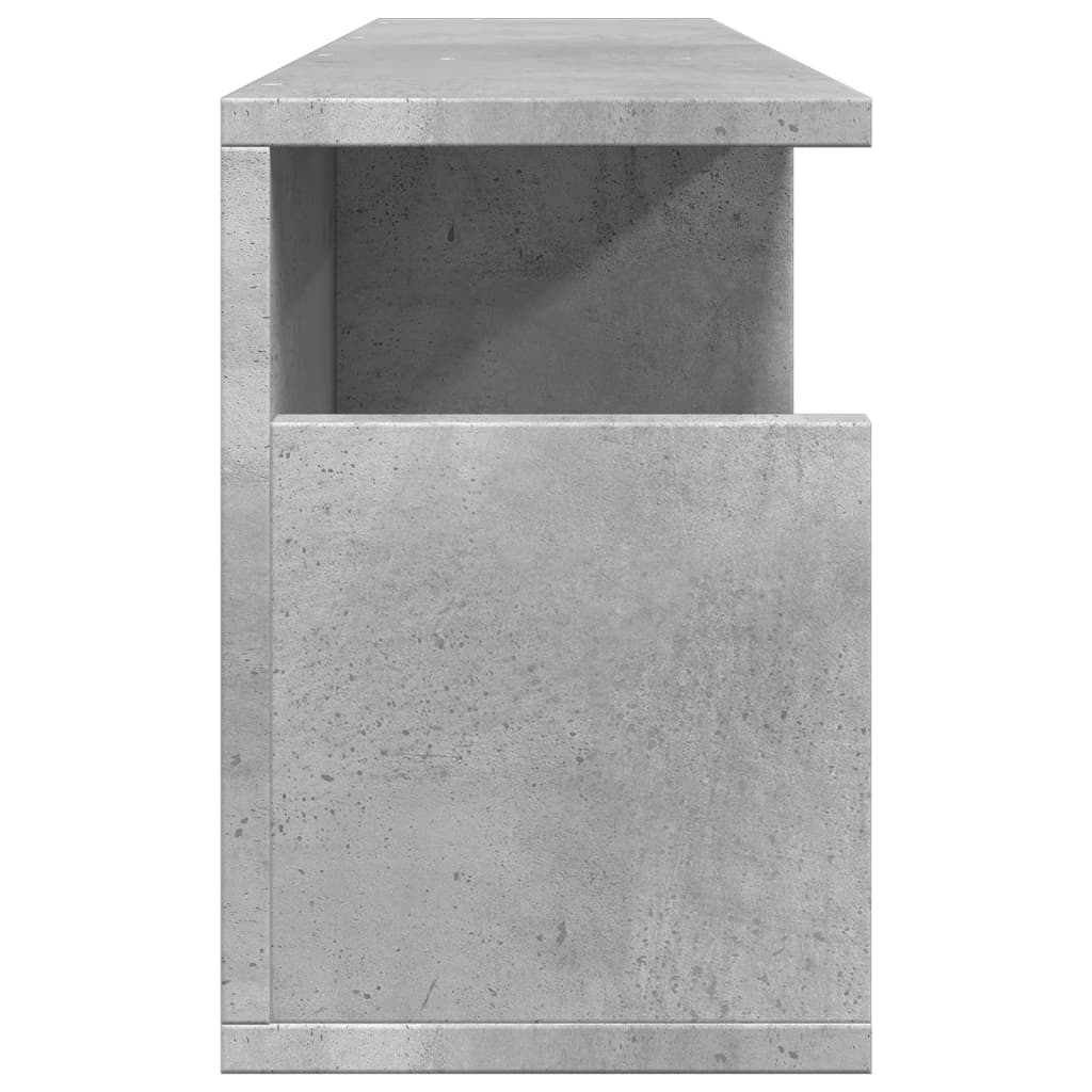 Wall Cabinet 80x20x30 cm Concrete Grey Engineered Wood