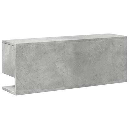 Wall Cabinet 80x20x30 cm Concrete Grey Engineered Wood