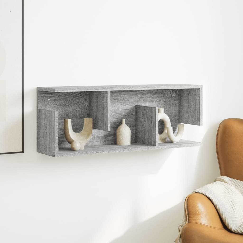 Wall Cabinet 80x20x30 cm Grey Sonoma Engineered Wood