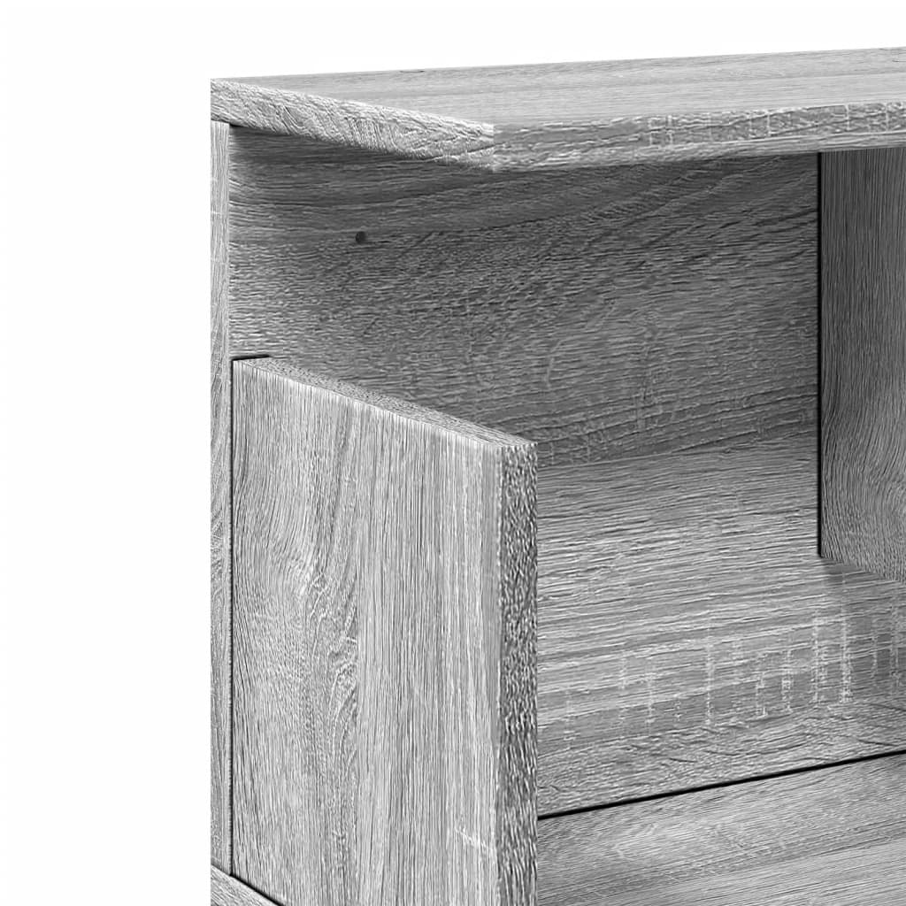 Wall Cabinet 80x20x30 cm Grey Sonoma Engineered Wood