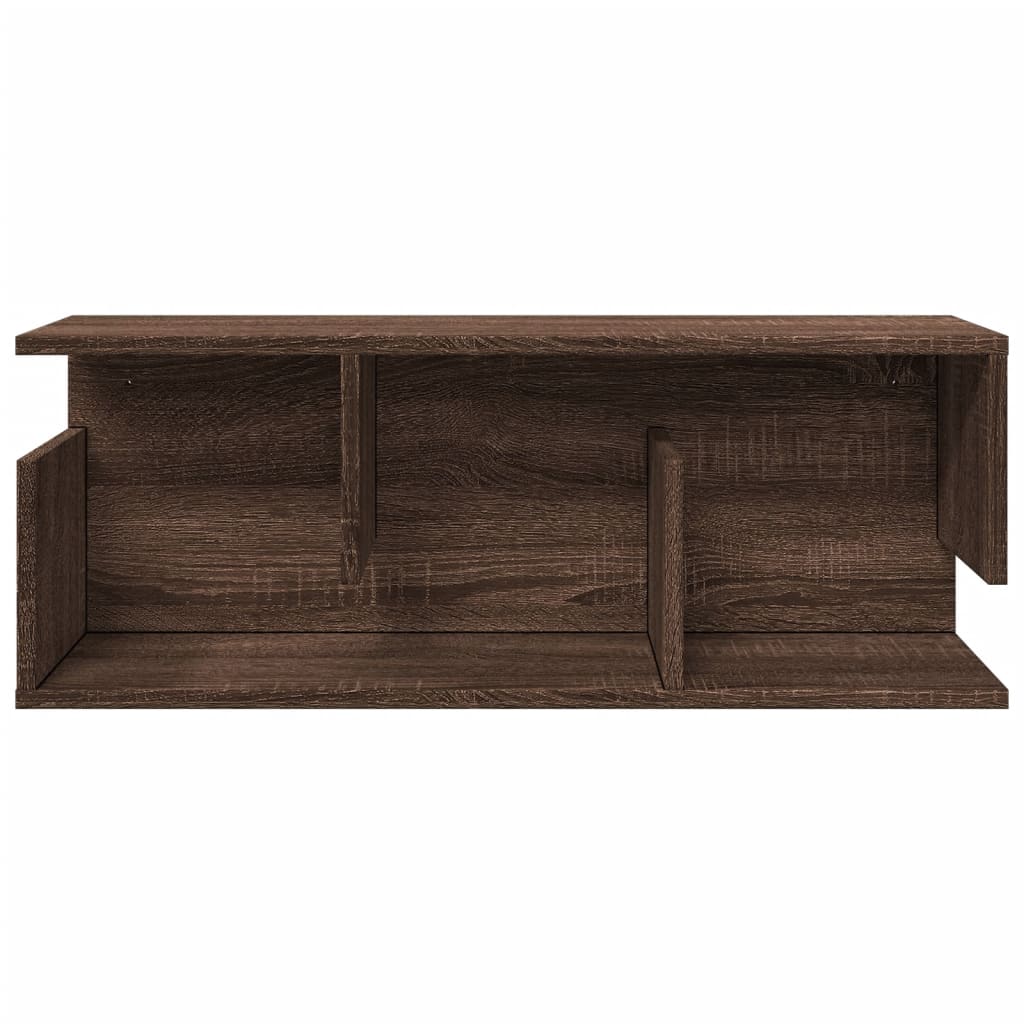 Wall Cabinet 80x20x30 cm Brown Oak Engineered Wood