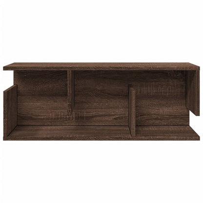 Wall Cabinet 80x20x30 cm Brown Oak Engineered Wood