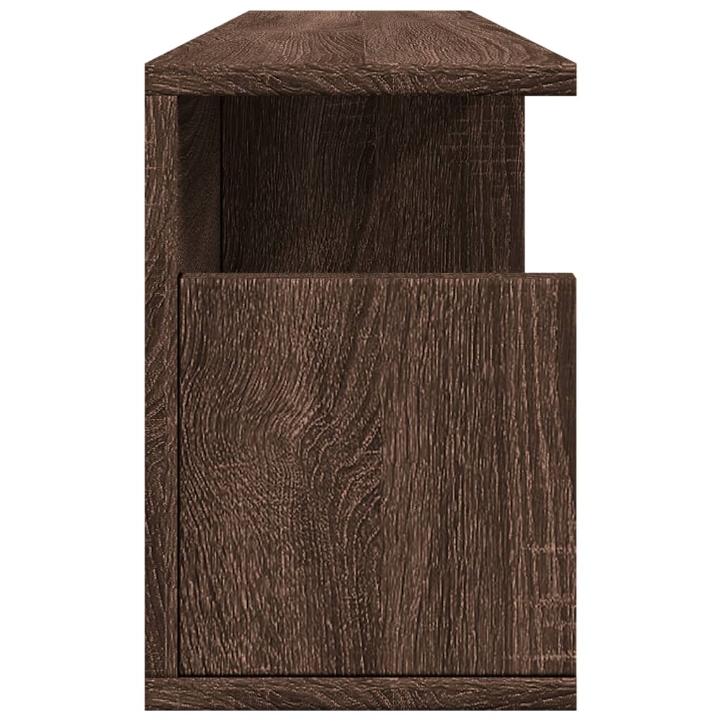 Wall Cabinet 80x20x30 cm Brown Oak Engineered Wood