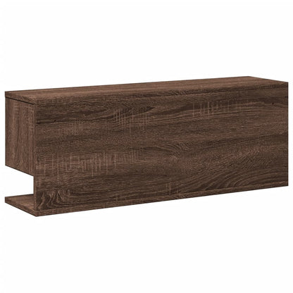 Wall Cabinet 80x20x30 cm Brown Oak Engineered Wood