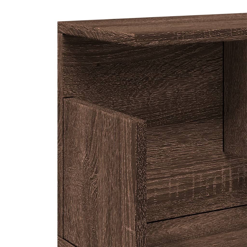 Wall Cabinet 80x20x30 cm Brown Oak Engineered Wood