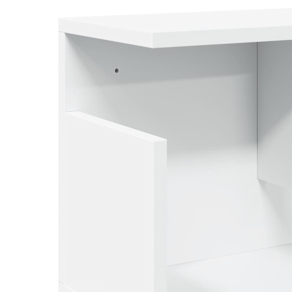 Wall Cabinet 100x20x30 cm White Engineered Wood