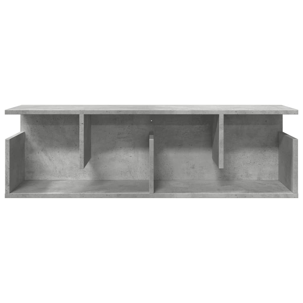 Wall Cabinet 100x20x30 cm Concrete Grey Engineered Wood