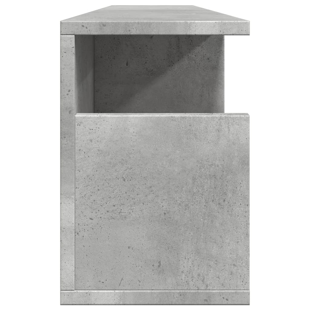 Wall Cabinet 100x20x30 cm Concrete Grey Engineered Wood