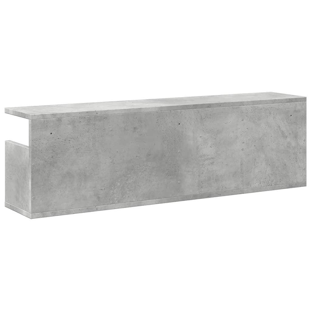 Wall Cabinet 100x20x30 cm Concrete Grey Engineered Wood