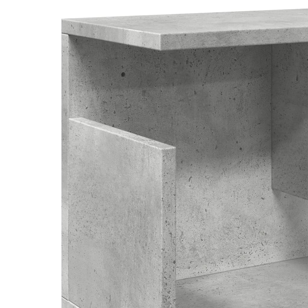 Wall Cabinet 100x20x30 cm Concrete Grey Engineered Wood