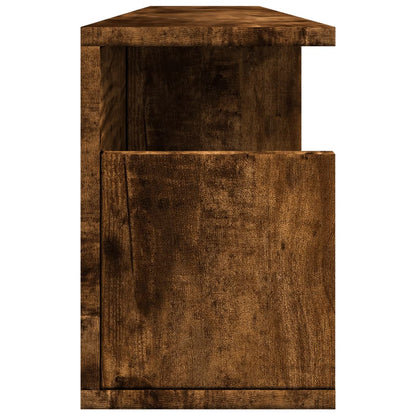 Wall Cabinet 100x20x30 cm Smoked Oak Engineered Wood