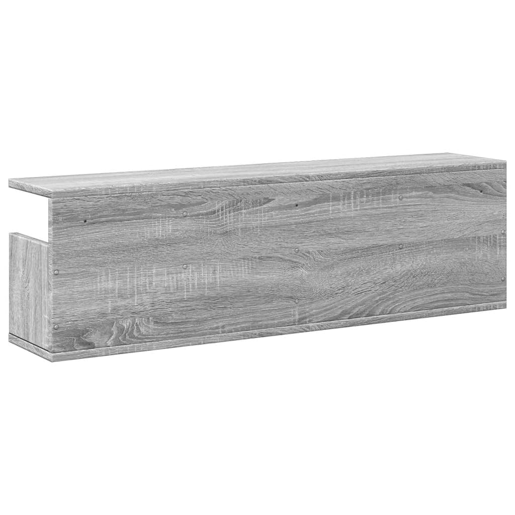 Wall Cabinet 100x20x30 cm Grey Sonoma Engineered Wood