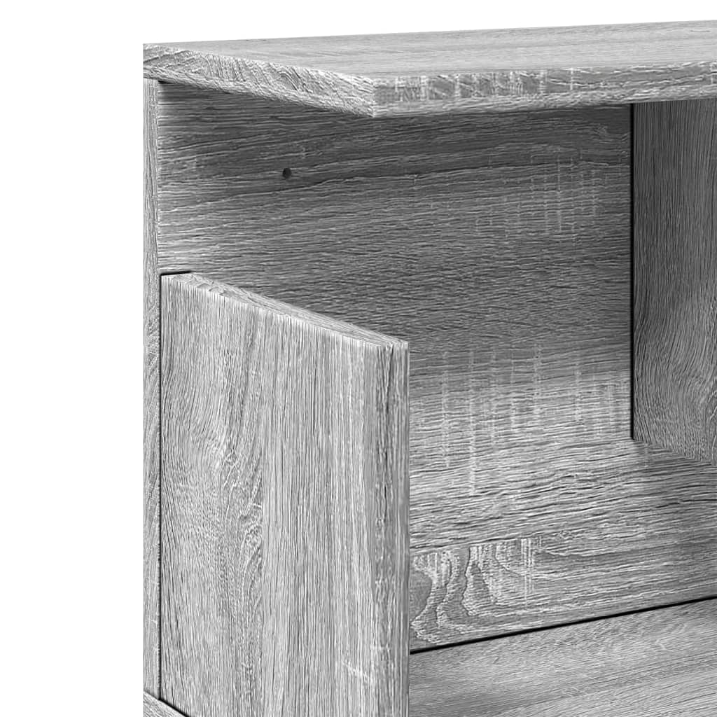 Wall Cabinet 100x20x30 cm Grey Sonoma Engineered Wood