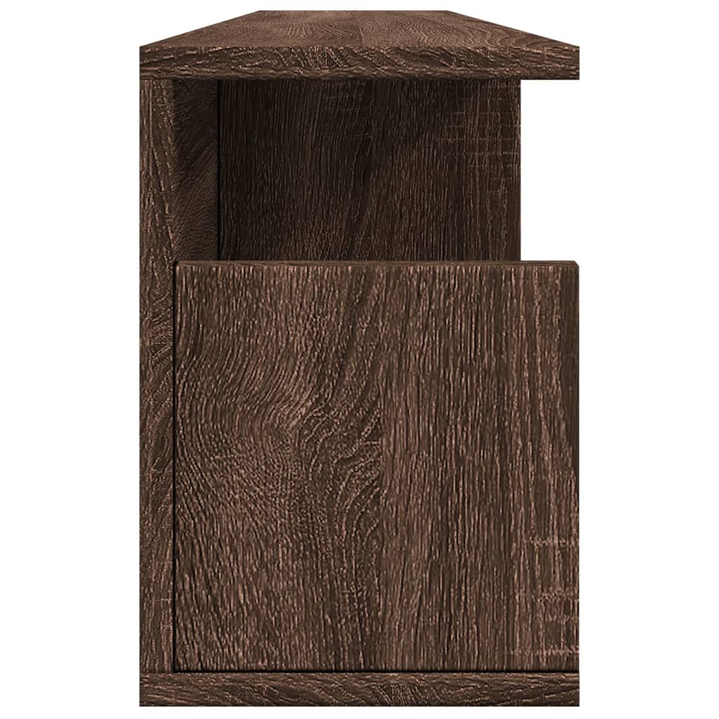 Wall Cabinet 100x20x30 cm Brown Oak Engineered Wood