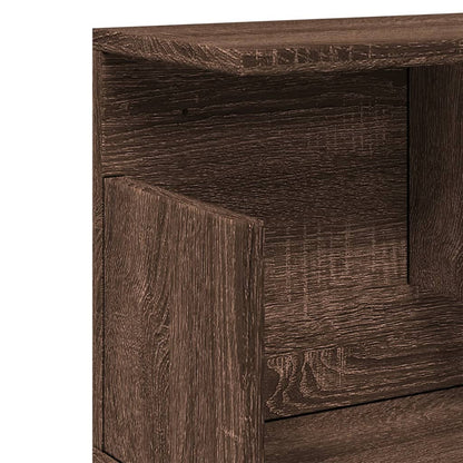 Wall Cabinet 100x20x30 cm Brown Oak Engineered Wood