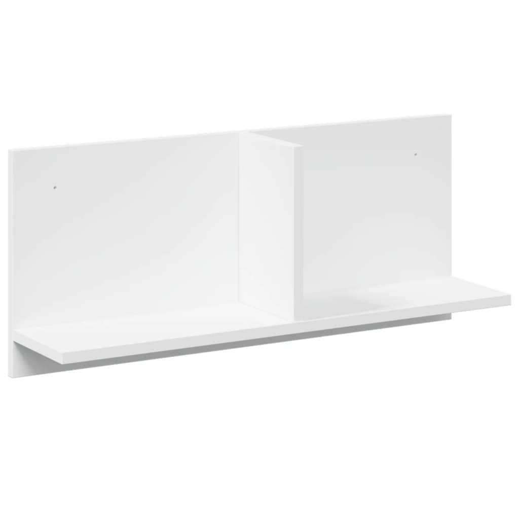 Wall Cabinet 70x16.5x30 cm White Engineered Wood