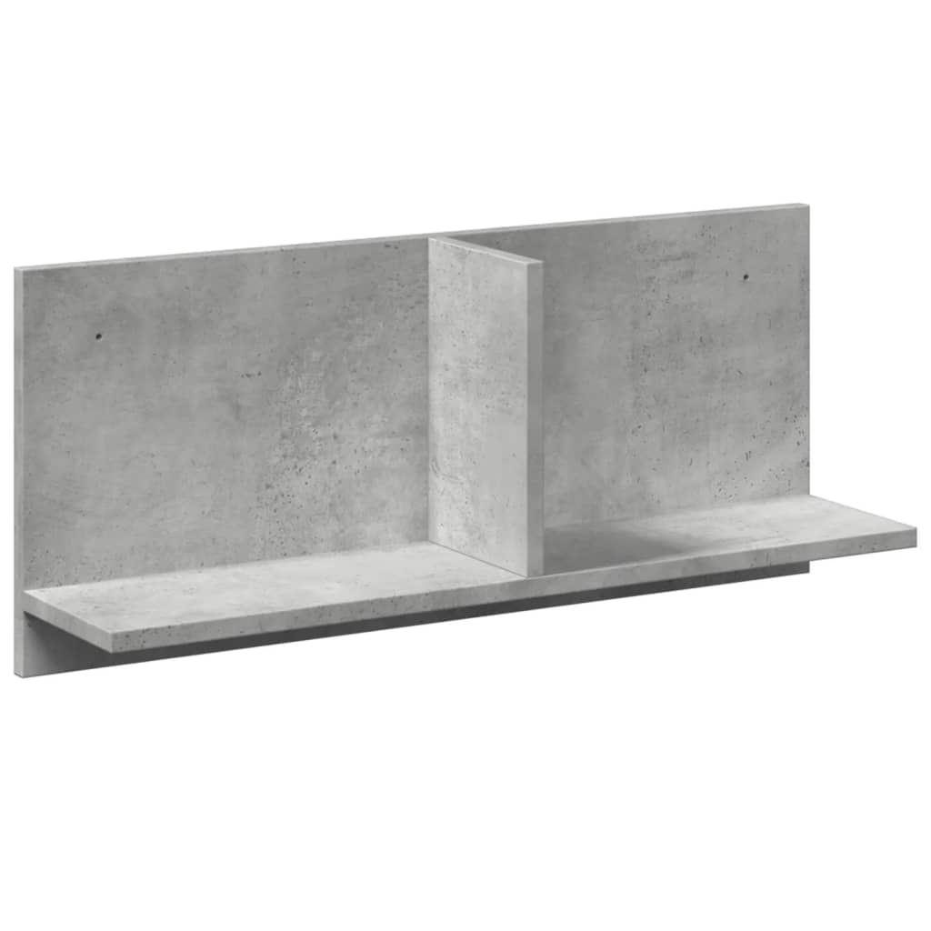 Wall Cabinet 70x16.5x30 cm Concrete Grey Engineered Wood