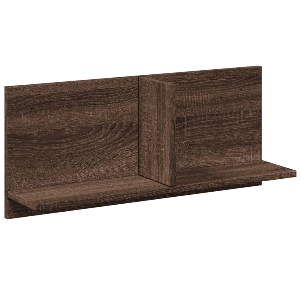 Wall Cabinet 70x16.5x30 cm Brown Oak Engineered Wood