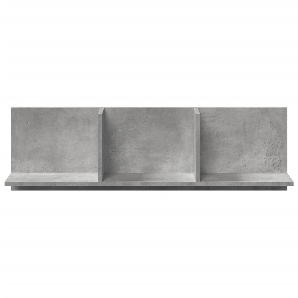 Wall Cabinet 100x16.5x30 cm Concrete Grey Engineered Wood