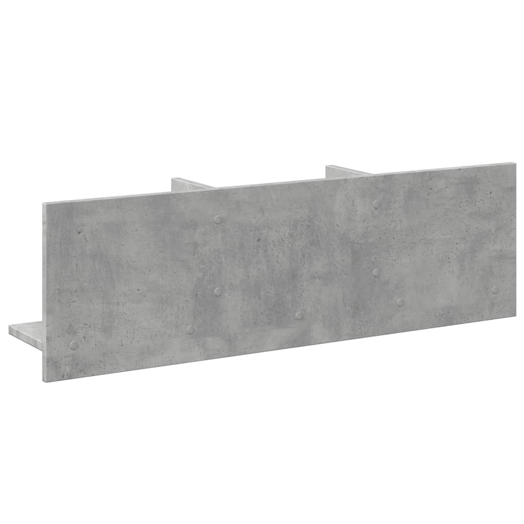 Wall Cabinet 100x16.5x30 cm Concrete Grey Engineered Wood