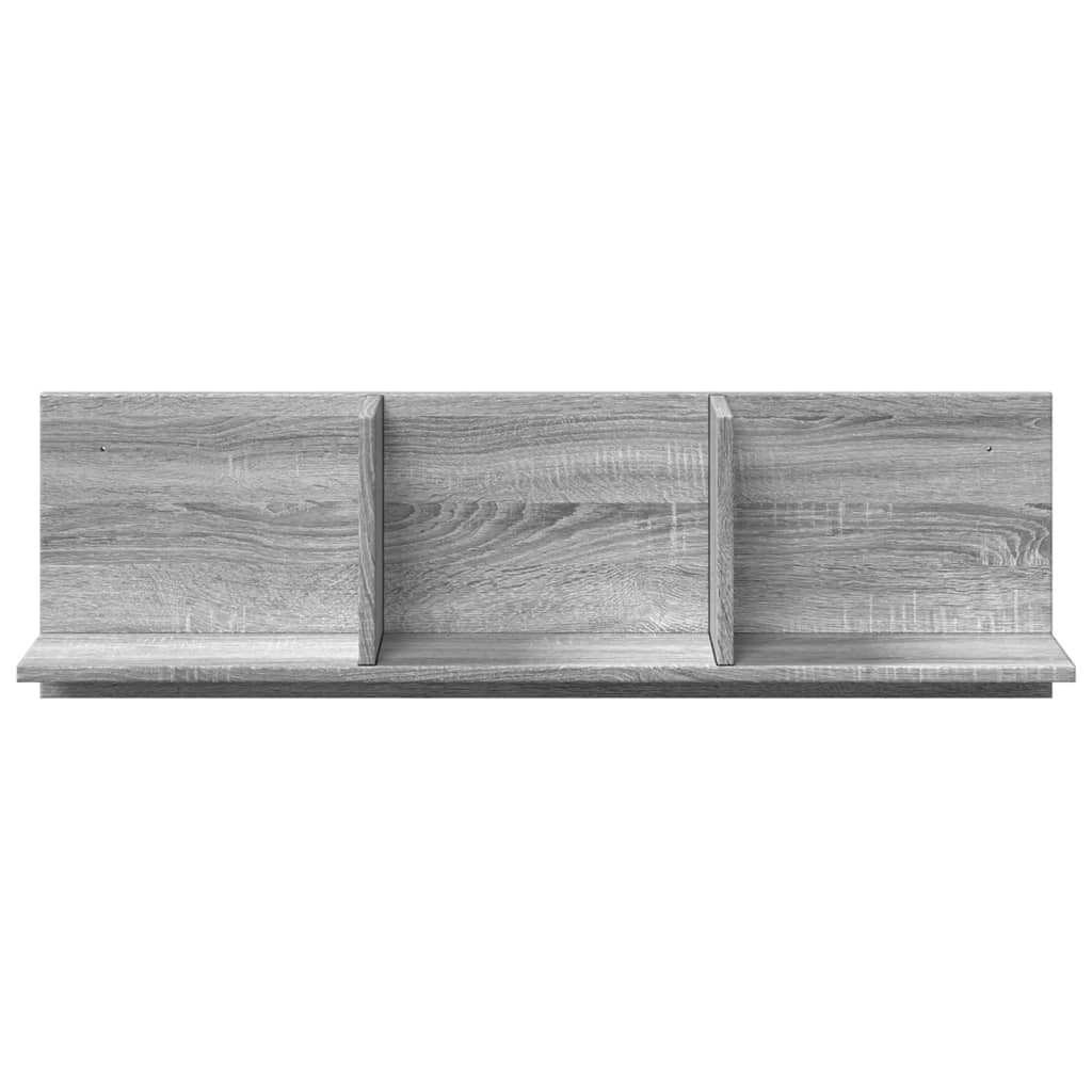 Wall Cabinet 100x16.5x30 cm Grey Sonoma Engineered Wood