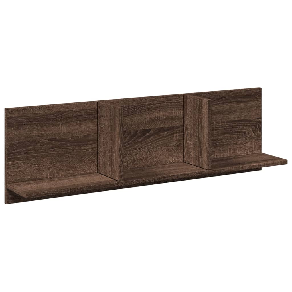 Wall Cabinet 100x16.5x30 cm Brown Oak Engineered Wood