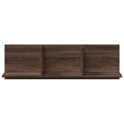 Wall Cabinet 100x16.5x30 cm Brown Oak Engineered Wood