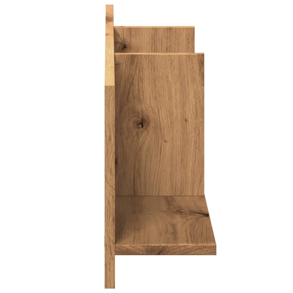 Wall Cabinet 100x16.5x30 cm Artisian Oak Engineered Wood