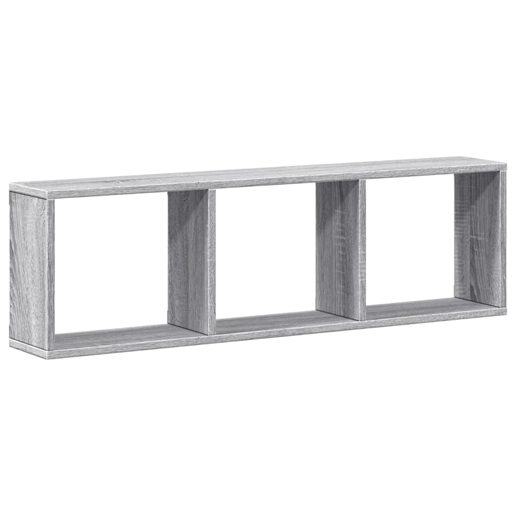 Wall Cabinet 100x16x30 cm Grey Sonoma Engineered Wood