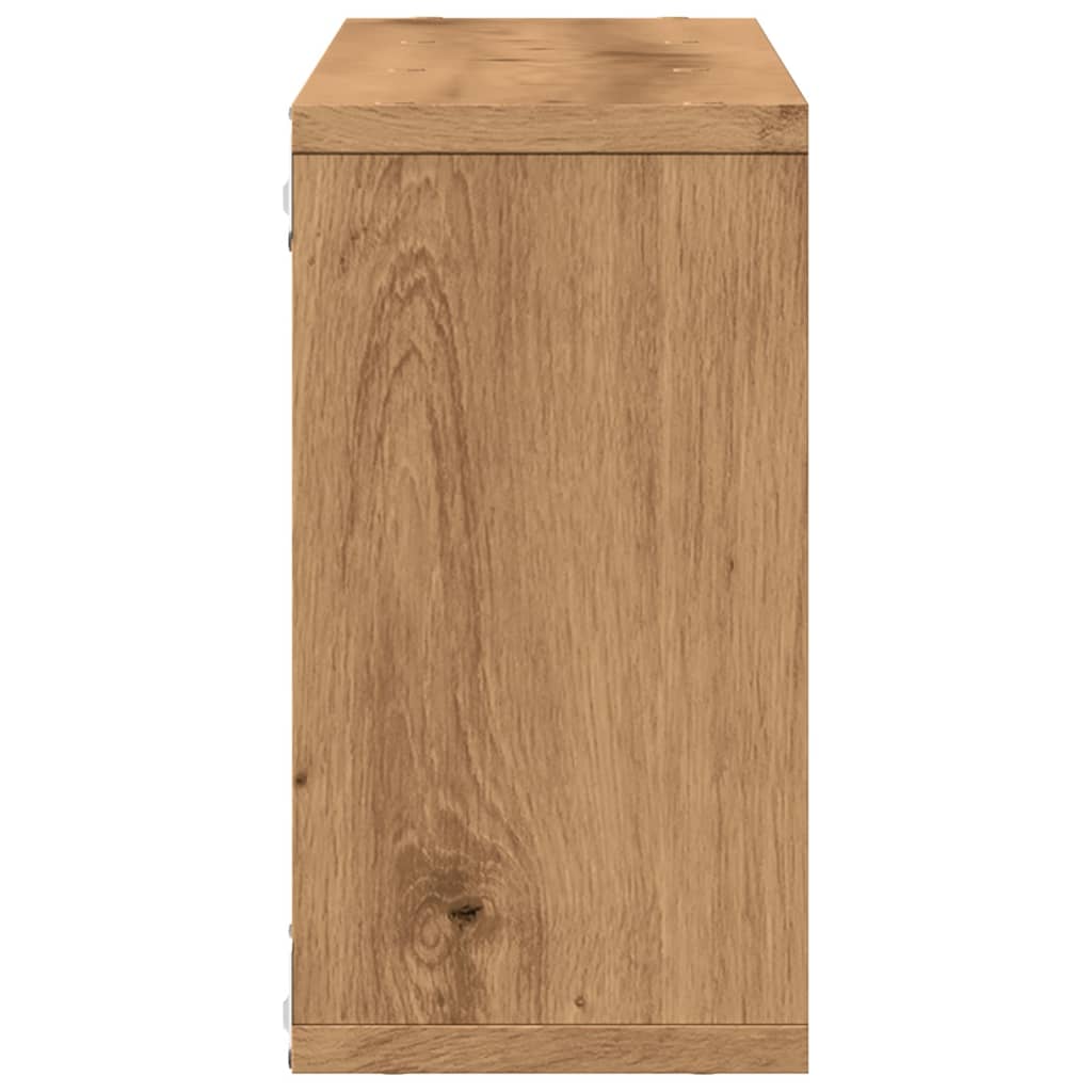 Wall Cabinet 100x16x30 cm Artisian Oak Engineered Wood