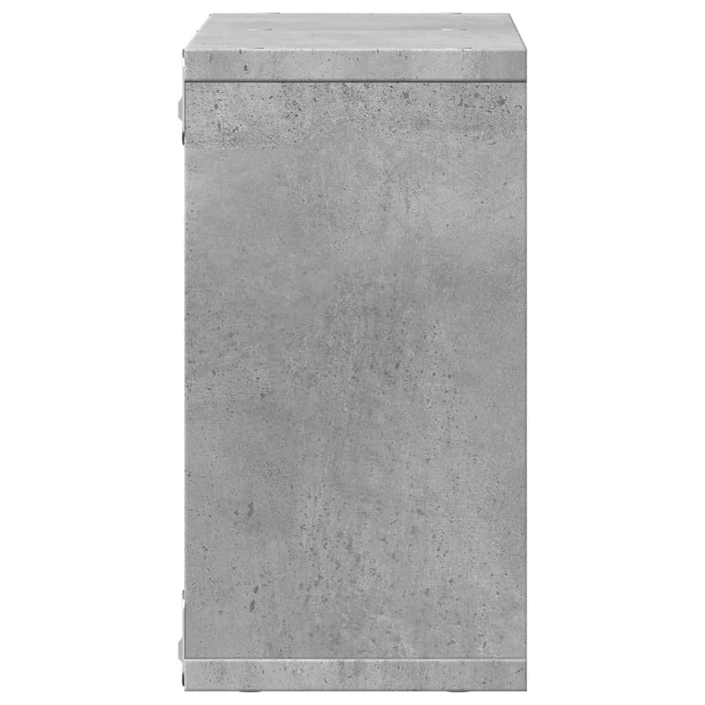 Wall Cabinet 60x16x30 cm Concrete Grey Engineered Wood