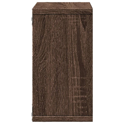 Wall Cabinet 60x16x30 cm Brown Oak Engineered Wood