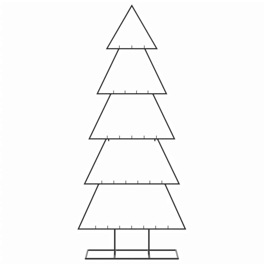 Metal Christmas Tree for Decoration Black 150 cm