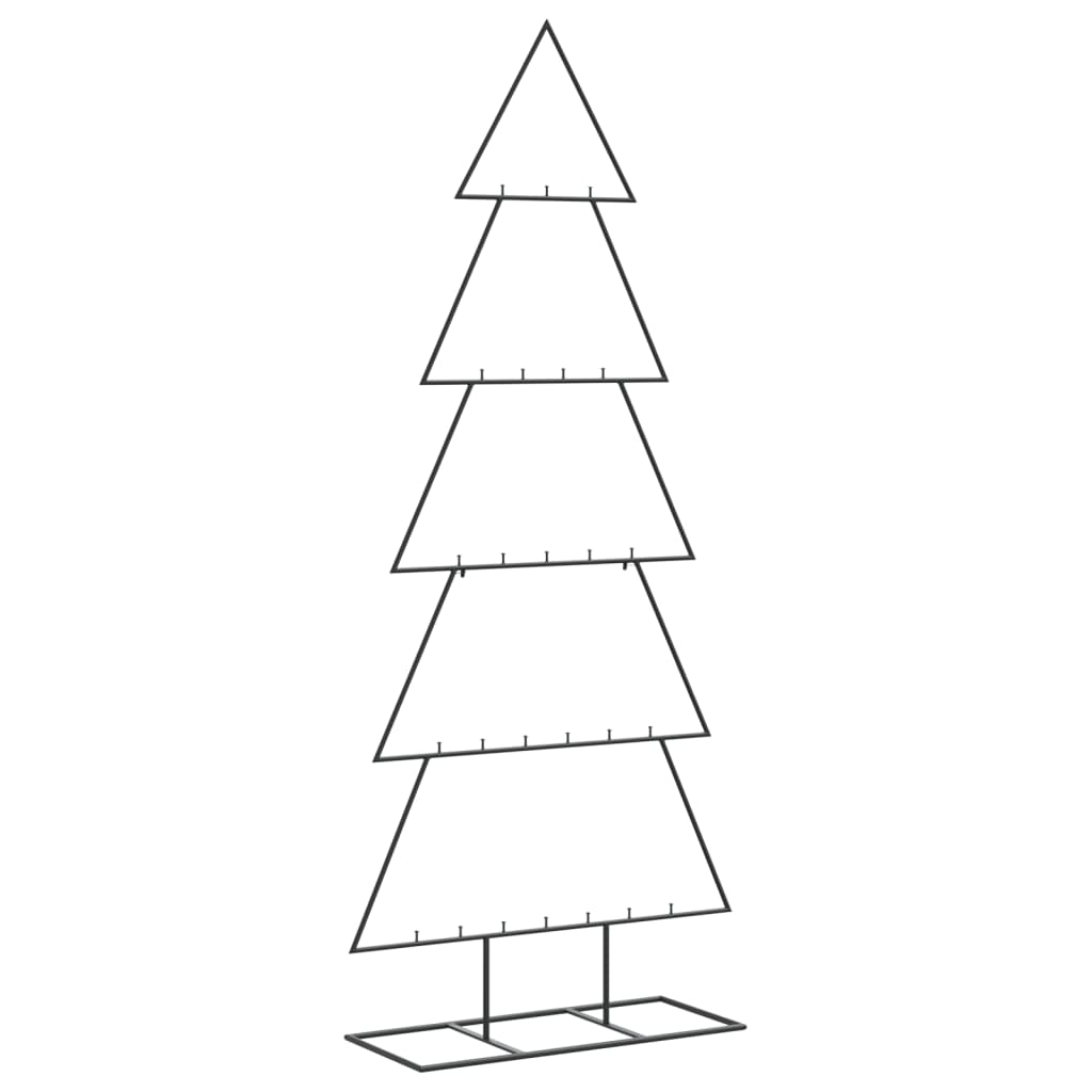 Metal Christmas Tree for Decoration Black 150 cm