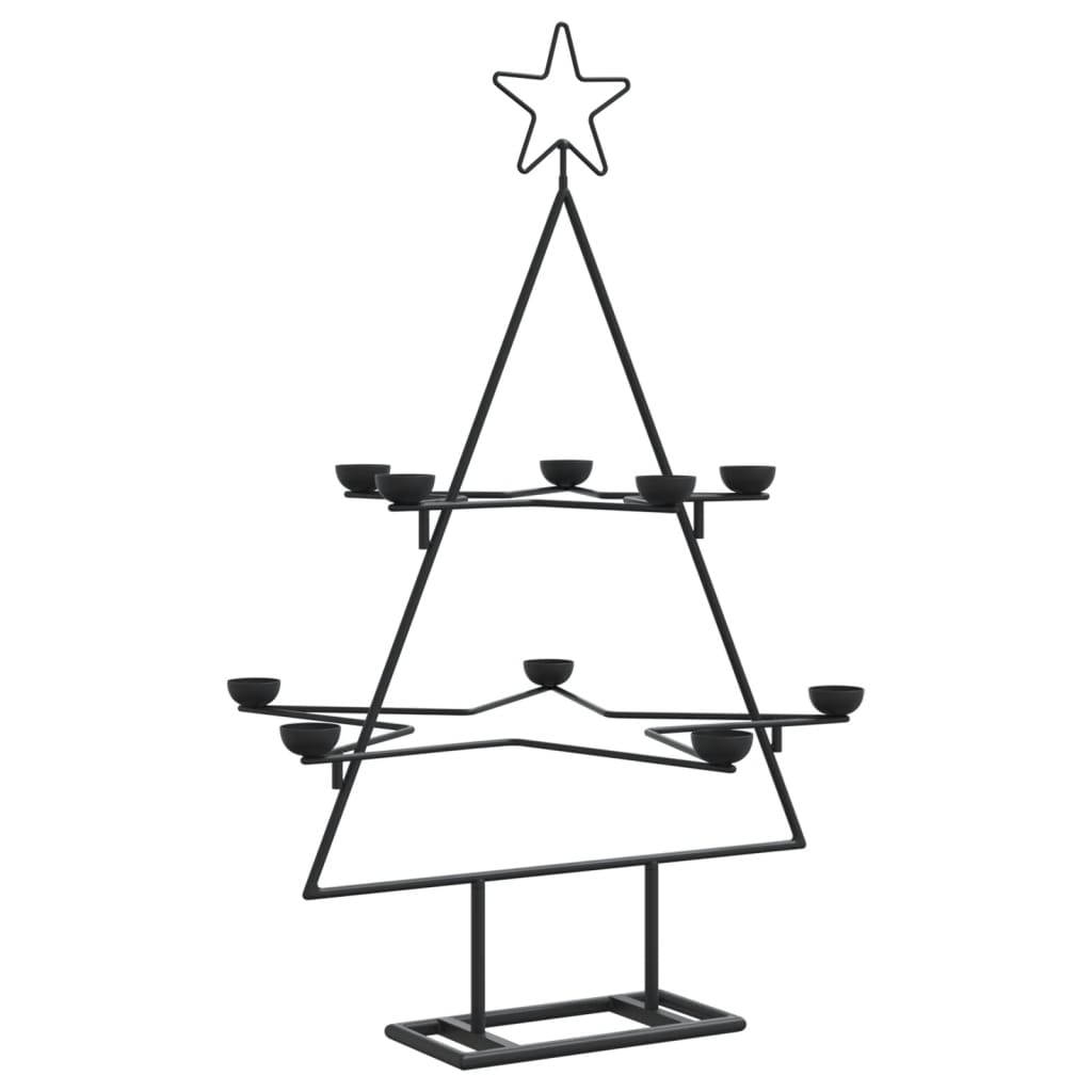 Metal Christmas Tree for Decoration Black 75 cm