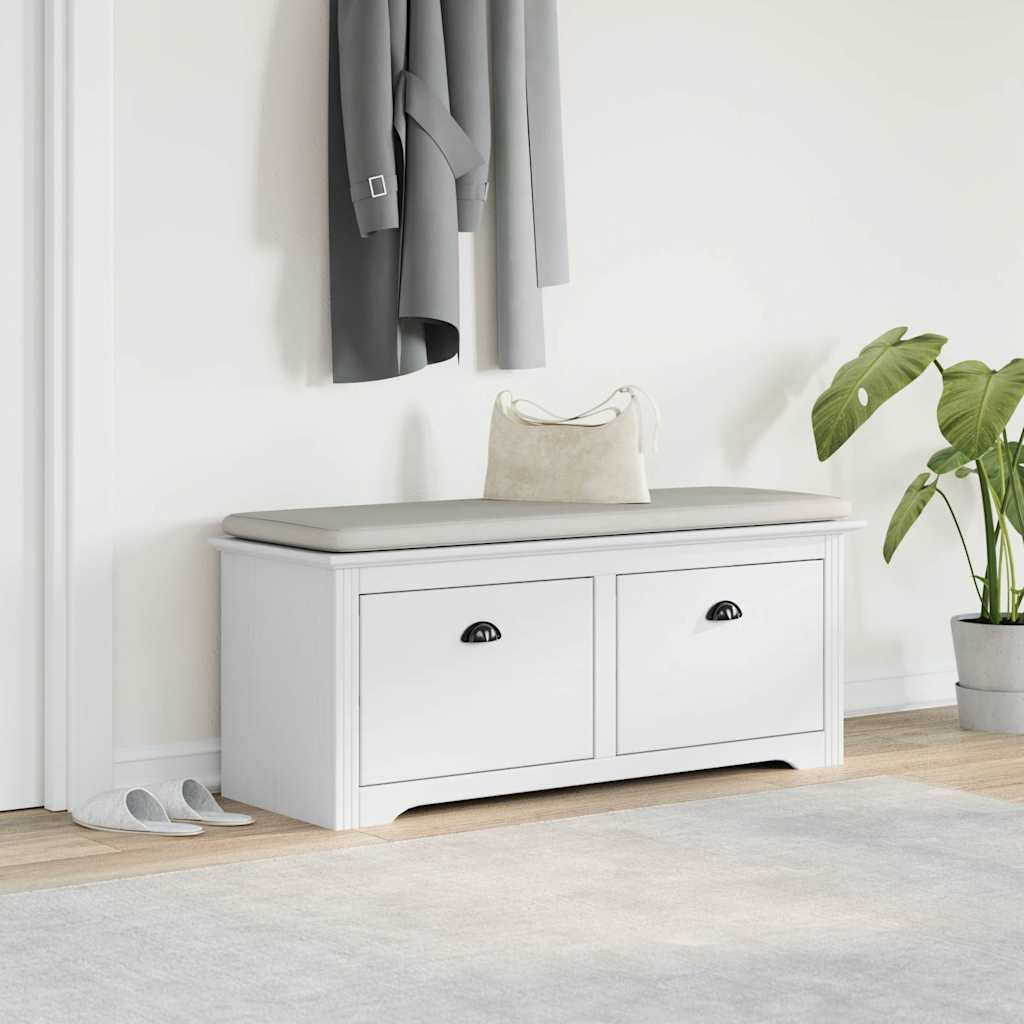 Hallway Bench BODO White 114x40x45 cm