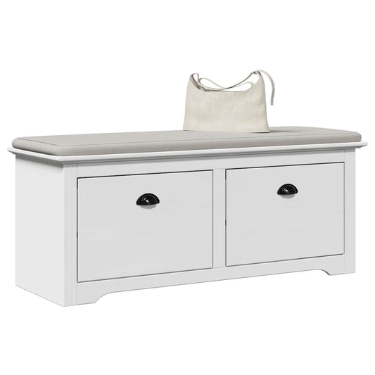 Hallway Bench BODO White 114x40x45 cm