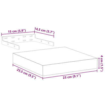 Floating Shelf 23x23.5x4 cm Engineered Wood