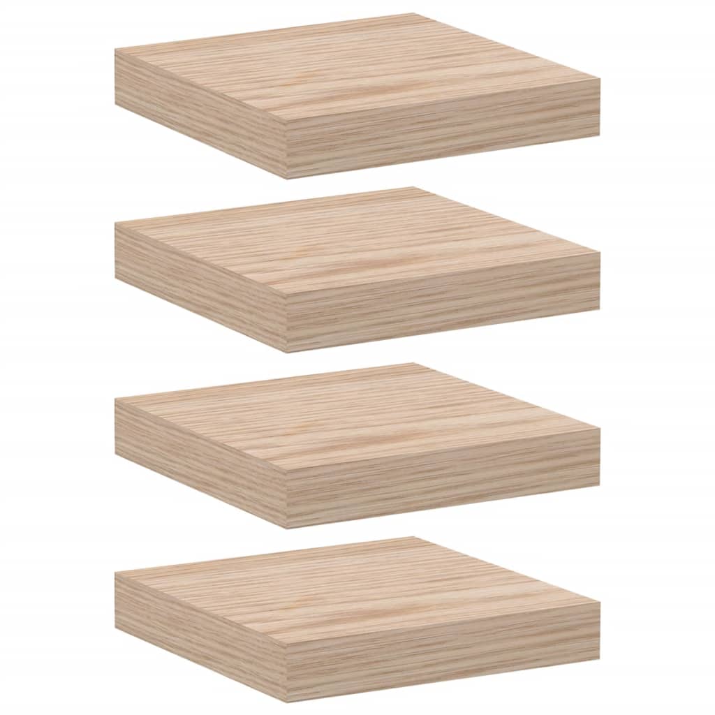 Floating Shelves 4 pcs 23x23.5x4 cm Engineered Wood