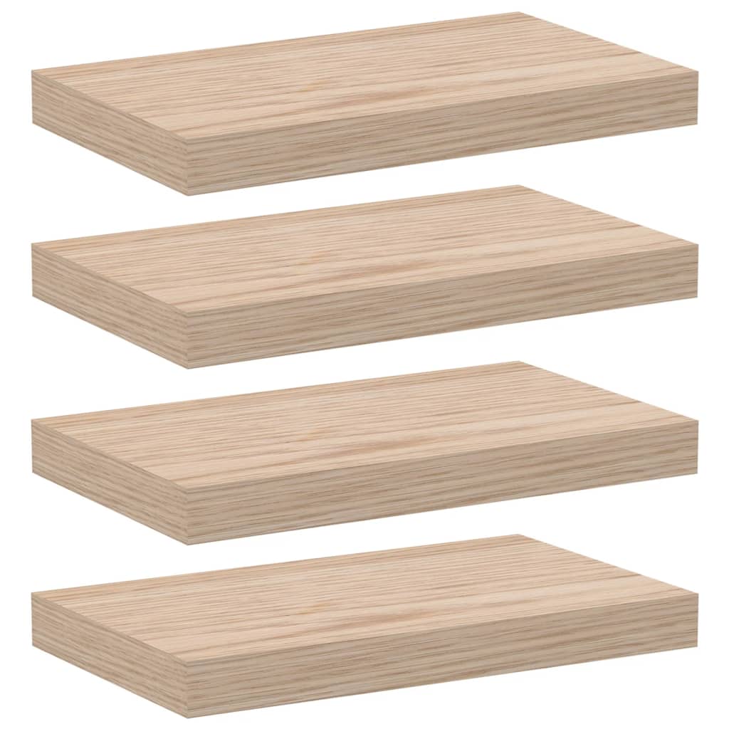 Floating Shelves 4 pcs 40x23.5x4 cm Engineered Wood