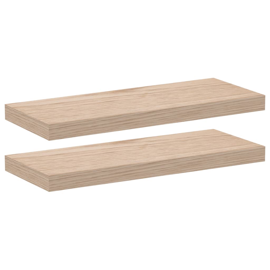 Floating Shelves 2 pcs 60x23.5x4 cm Engineered Wood